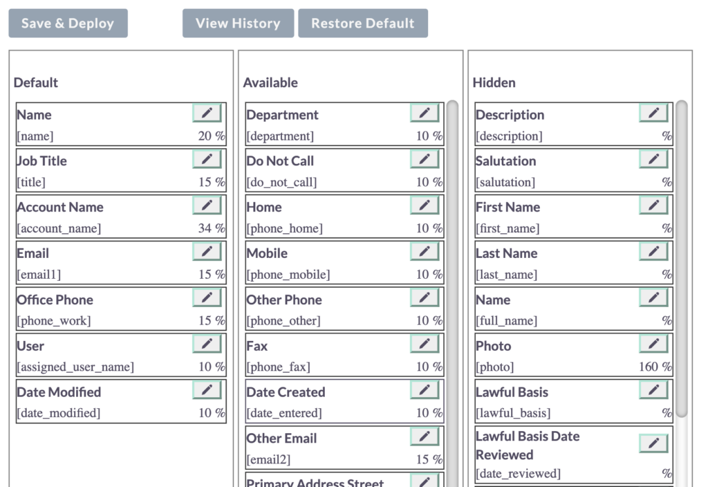 Add Date Modified under Default in List View