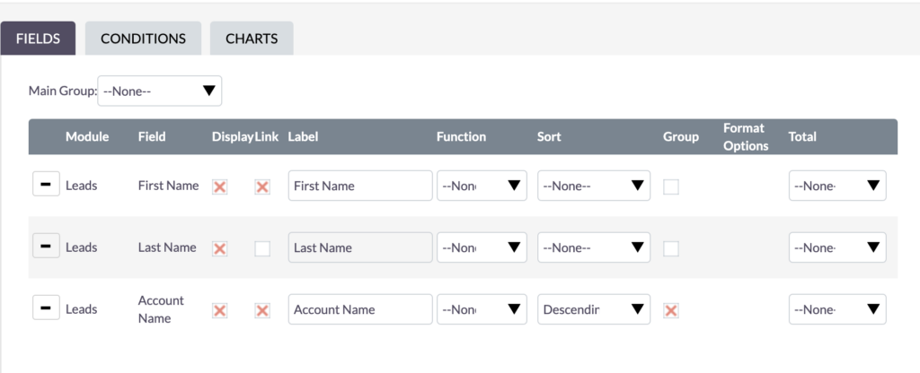 SuiteCRM Report Basics - Group and Sort