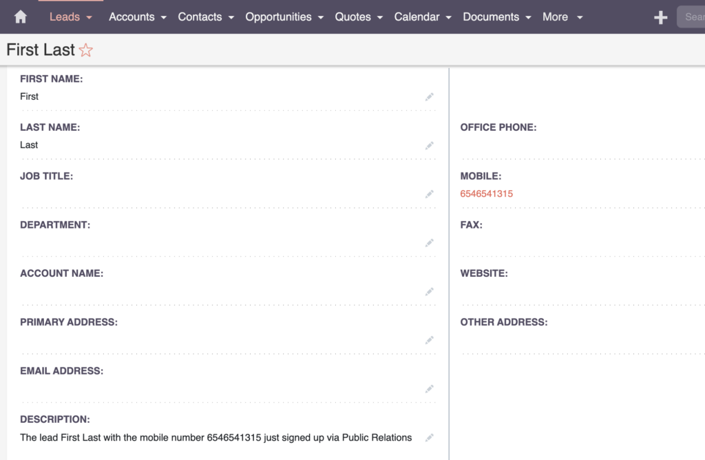 SuiteCRM Workflow with Calculated Fields - Test and Deploy results