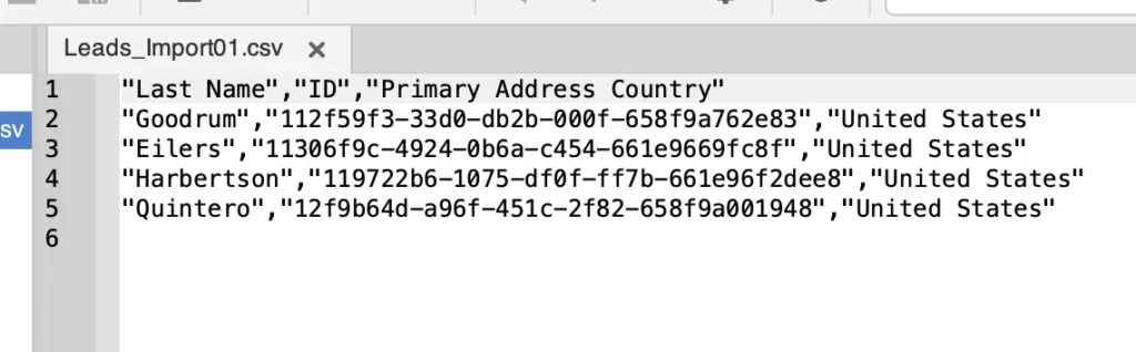 2nd Import File - Leads_Import01.csv