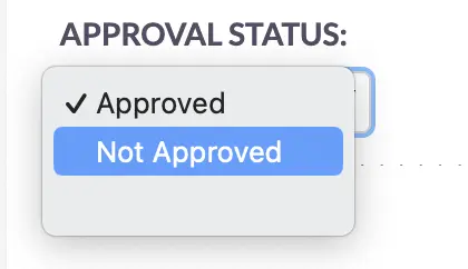 Create Quote-Approval Status