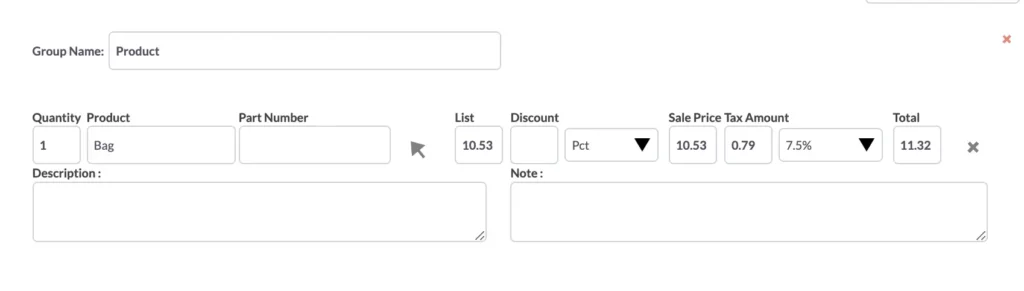 Grouping Multiple Products and Services