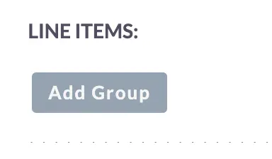 Line Items - Add Group