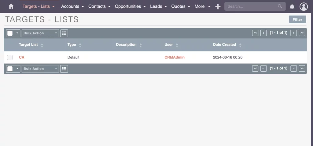 Quick intro into Lead Segmentation via Target Lists in your SuiteCRM