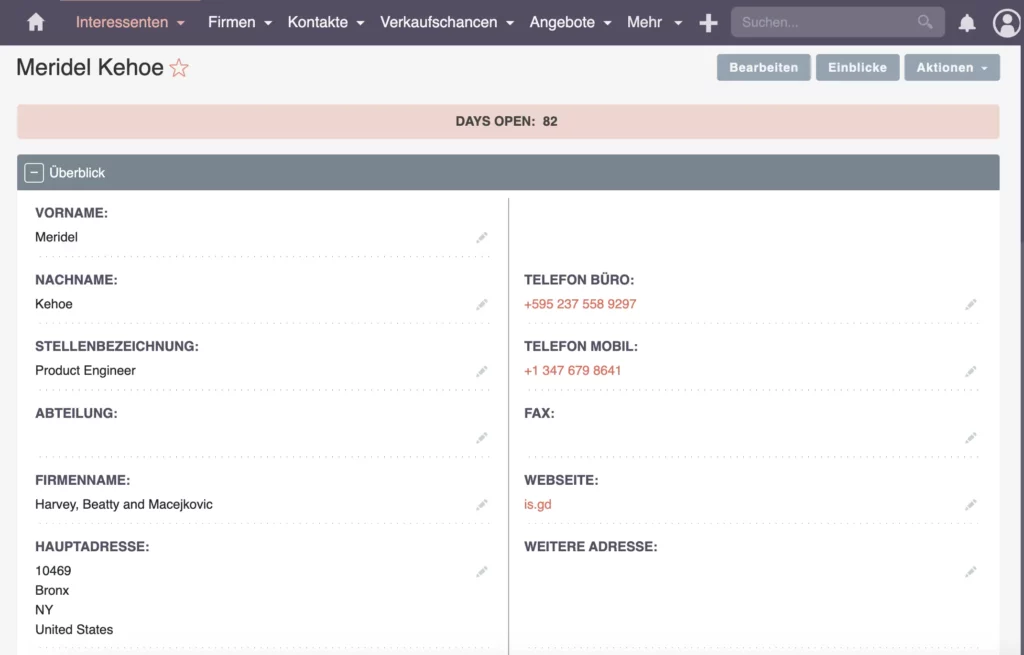 geplanten SuiteCRM-Workflows - Schritt 1: Prozess definieren