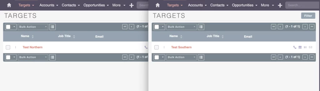 Demonstrating SuiteCRM Security Groups - List Views