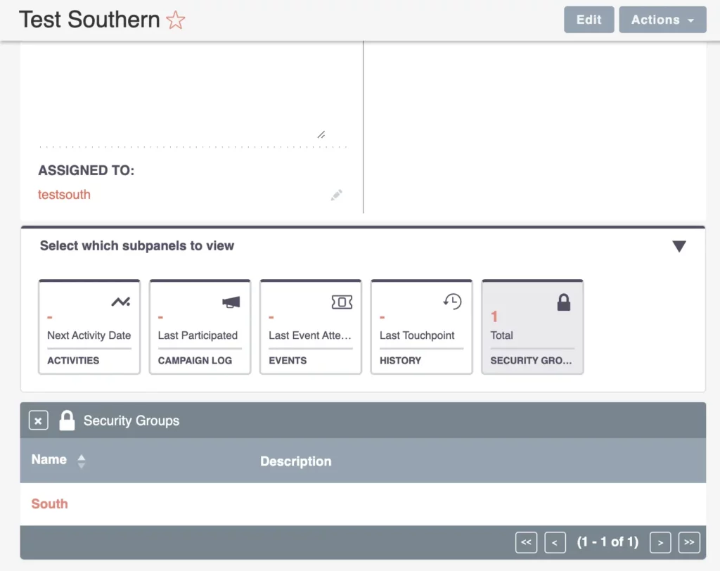 Demonstrating SuiteCRM Security Groups